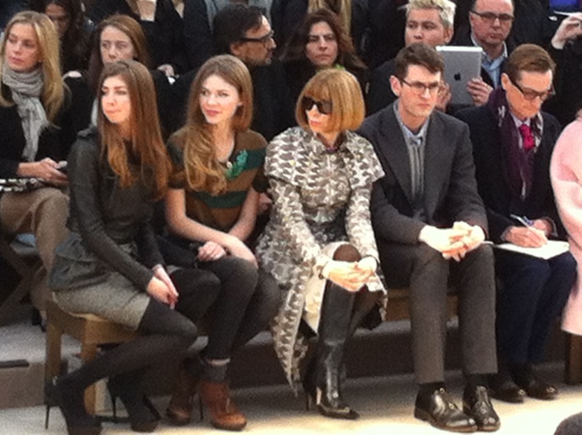 Anna Wintour - Burberry Prorsum AW Catwalk Show