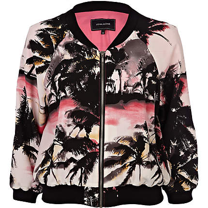 Printed Bomber Jacket from River Island