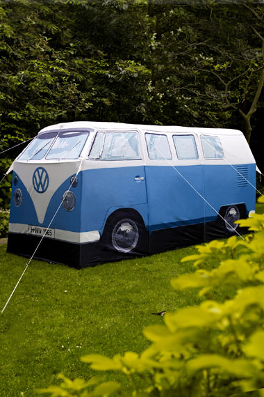 Vintage Ban tent / Tienda de campaña con forma de caravana vintage