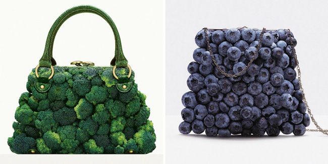 Fruit & Vegetable handbags / Bolsos con forma de frutas y Vegetales
