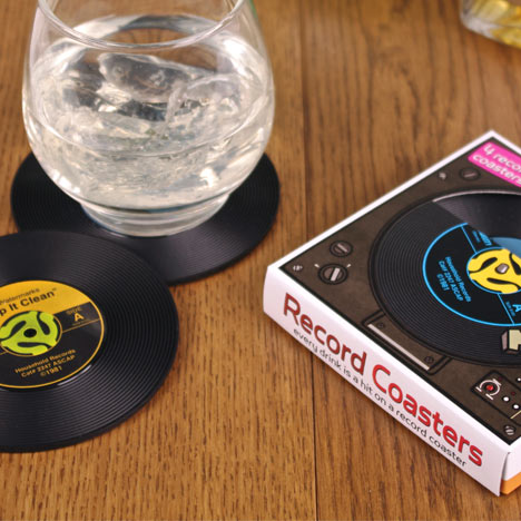 Vinil Table mat / Posavasos con forma de discos de vinilo