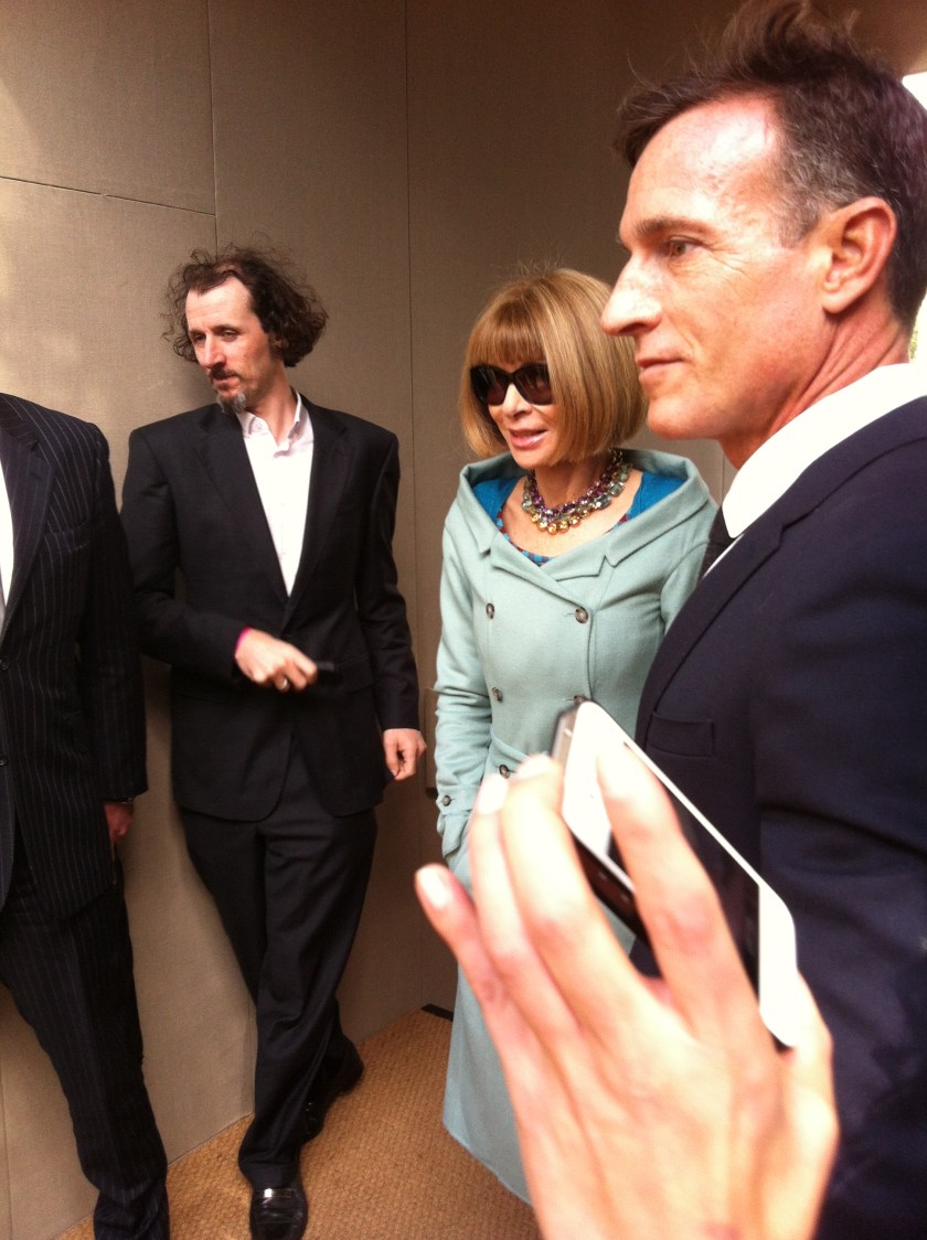 Anna Wintour at Burberry Prorsum SS14 Catwalk Show in Kensignton Gardens
