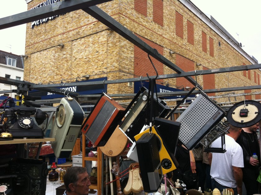 Oldie radios at Greenwich Market, Deptford, London