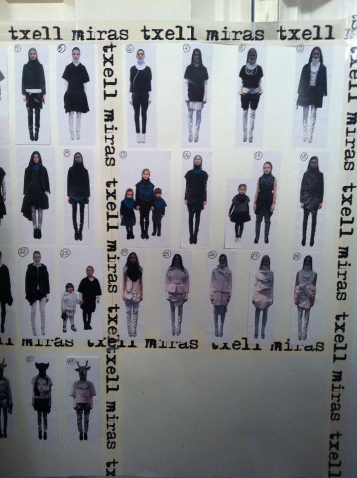 Txell Miras outfits for her catwalk show at 080 Barcelona Fashion AW14