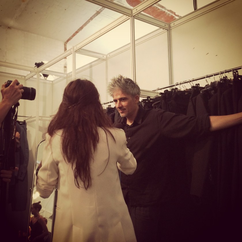 Menswear designer Josep Abril with Coolhunter Clara De Nadal Trias aka muymia