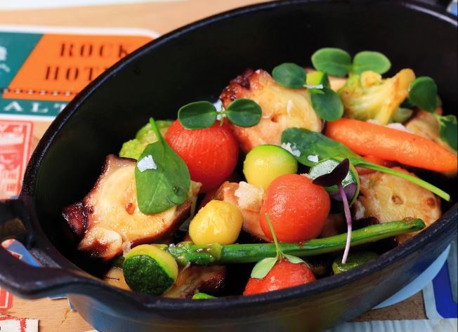 Octupus with vegeatbles / Pulpo con Vegetales